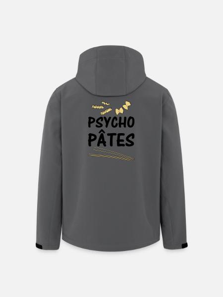 Psycho Pâtes - Veste softshell homme en polyester recyclé Stanley/Stella - charbon