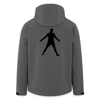 Cristiano Pose - Recycelte Männer Softshell-Jacke von Stanley/Stella - Anthrazit - Hinten - AI Model Male 185 light (185cm)