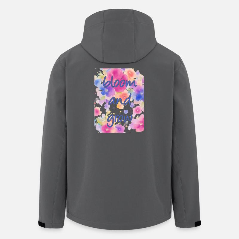 bloom and grow - Men’s Recycled Softshell Jacket Discoverer by Stanley/Stella - anthracite
