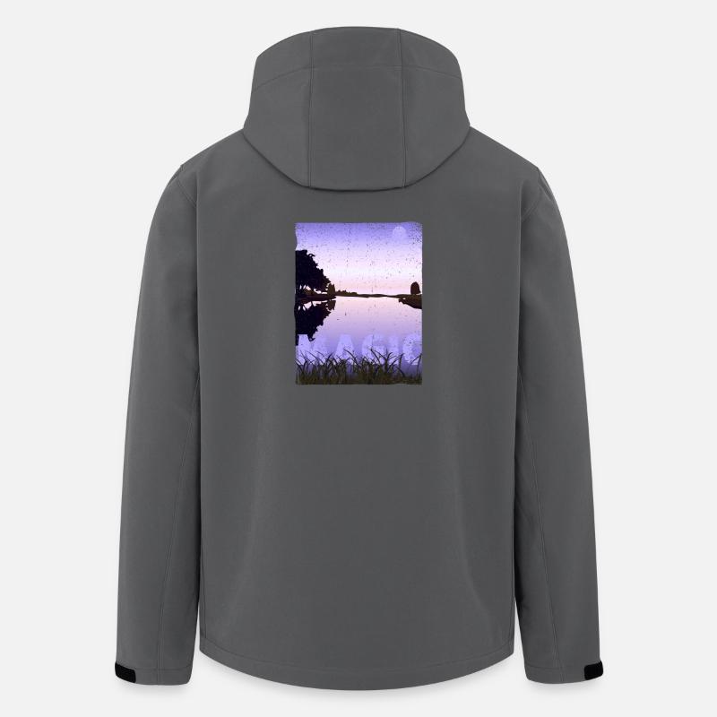 MAGIC | Bild Nachtstimmung - Recycelte Männer Softshell-Jacke von Stanley/Stella - Anthrazit