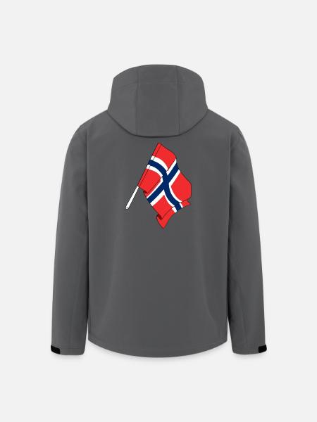 Flag Norway - Men’s Recycled Softshell Jacket by Stanley/Stella - anthracite