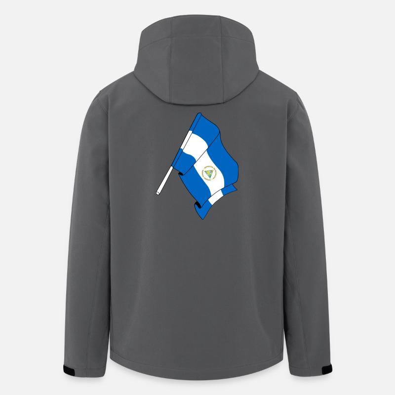 Flagge Nicaragua - Recycelte Männer Softshell-Jacke von Stanley/Stella - Anthrazit