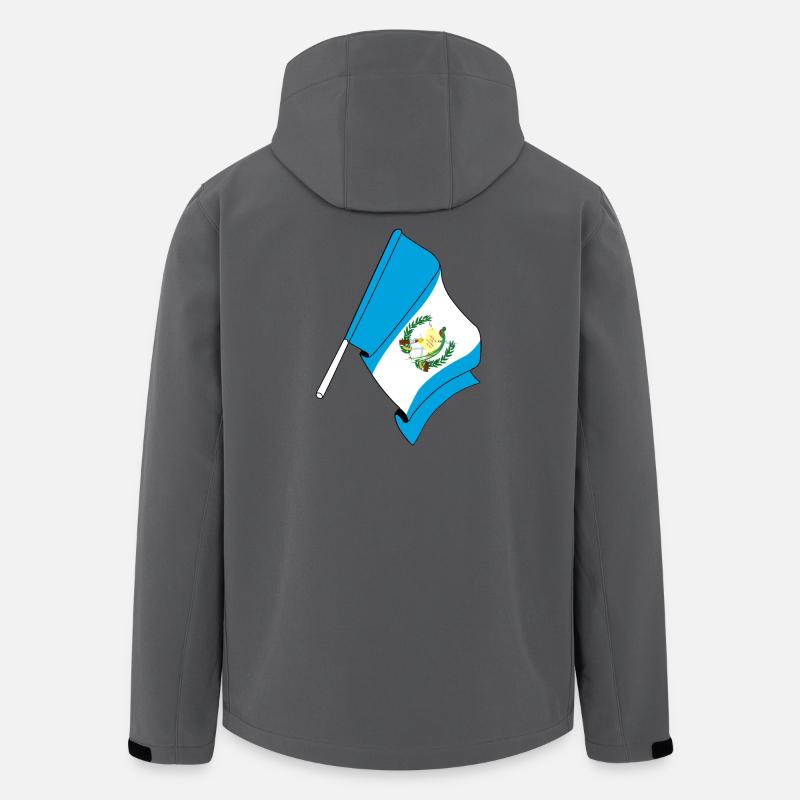 Flagge Guatemala - Recycelte Männer Softshell-Jacke von Stanley/Stella - Anthrazit