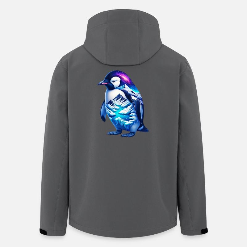 Pinguin - Recycelte Männer Softshell-Jacke von Stanley/Stella - Anthrazit