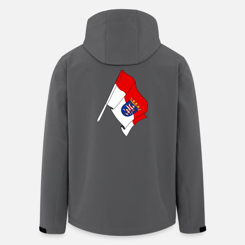 Drapeau de la Hesse - Veste softshell homme en polyester recyclé Stanley/Stella - charbon