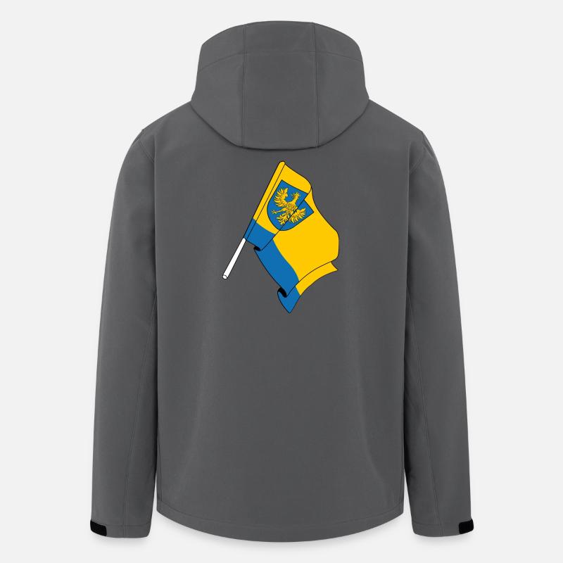 Flagge Opole Polen - Recycelte Männer Softshell-Jacke von Stanley/Stella - Anthrazit