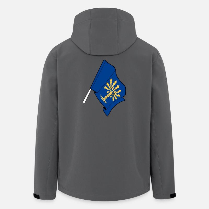 Blekinge, Suède – Simple flag pride - Veste softshell homme en polyester recyclé Stanley/Stella - charbon