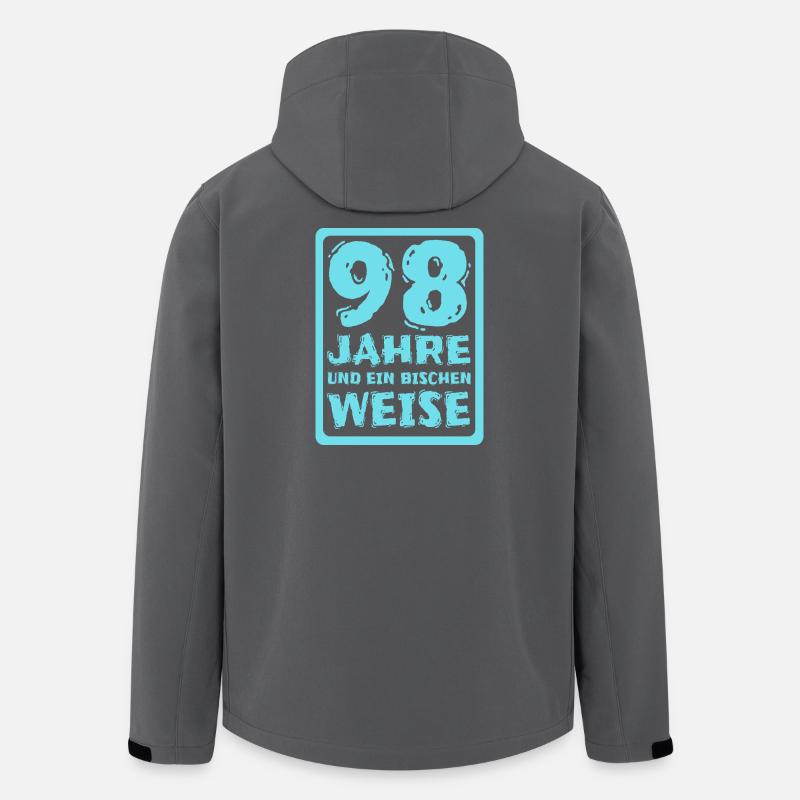 Weisheit 98 - Recycelte Männer Softshell-Jacke von Stanley/Stella - Anthrazit