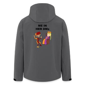 Chemise parfaite pour le premier rendez-vous - Veste softshell homme en polyester recyclé Stanley/Stella - charbon - Dos - AI Model Male 185 light (185cm)