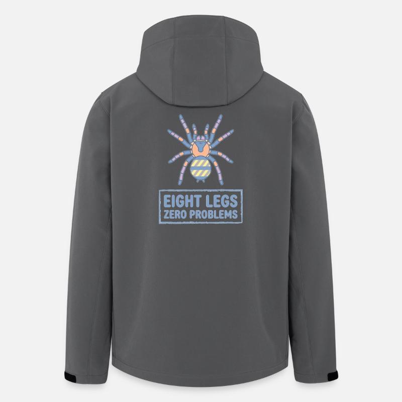 Acht Beine Null Probleme Vogelspinne - Recycelte Männer Softshell-Jacke von Stanley/Stella - Anthrazit