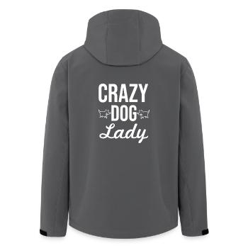 crazy dog lady - Recycelte Männer Softshell-Jacke von Stanley/Stella - Anthrazit - Hinten - AI Model Male 185 light (185cm)