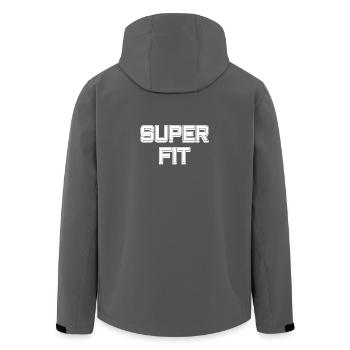 SUPER FIT - Recycelte Männer Softshell-Jacke von Stanley/Stella - Anthrazit - Hinten - AI Model Male 185 light (185cm)