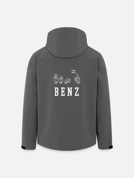 Benz - Recycelte Männer Softshell-Jacke von Stanley/Stella - Anthrazit