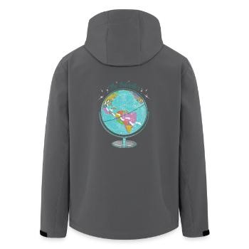 Der Abenteurer - Die Reise - Recycelte Männer Softshell-Jacke von Stanley/Stella - Anthrazit - Hinten - AI Model Male 185 light (185cm)