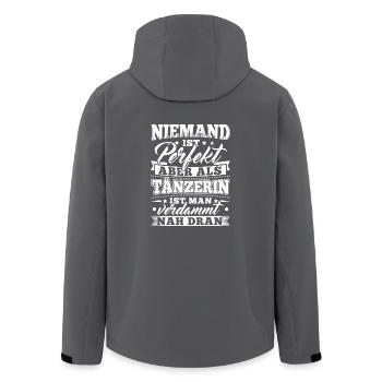 Lustiges Tanzen Tanz Tänzer Shirt - Recycelte Männer Softshell-Jacke von Stanley/Stella - Anthrazit - Hinten - AI Model Male 185 light (185cm)