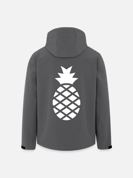 Ananas - Recycelte Männer Softshell-Jacke von Stanley/Stella - Anthrazit