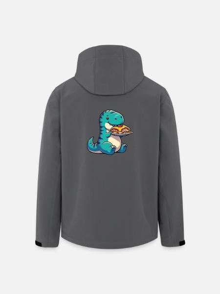 Dino T-Rex italienische Lasagne Lustig - Recycelte Männer Softshell-Jacke von Stanley/Stella - Anthrazit