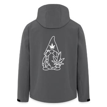 Wikingerzwerg Wikingerwichtel mit Hanfblatt - Recycelte Männer Softshell-Jacke von Stanley/Stella - Anthrazit - Hinten - AI Model Male 185 light (185cm)