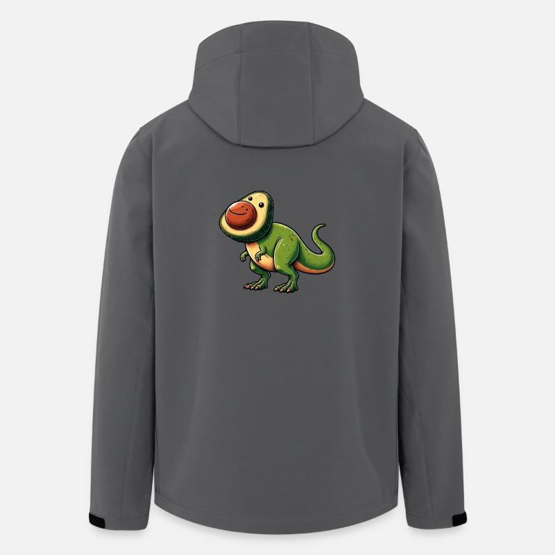 Dino T-Rex Avocado Mythical Creature - Men’s Recycled Softshell Jacket by Stanley/Stella - anthracite