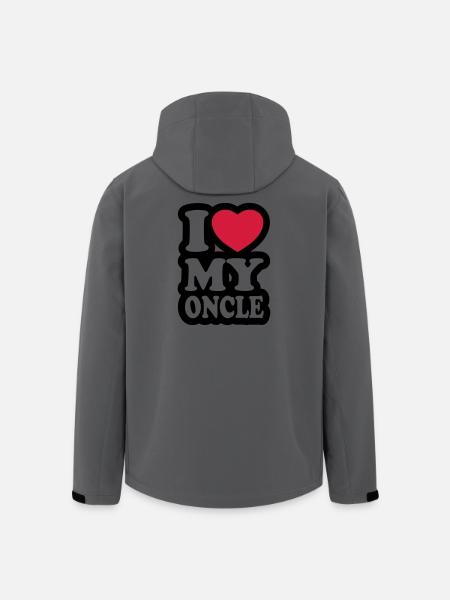 I love my oncle - Men’s Recycled Softshell Jacket by Stanley/Stella - anthracite