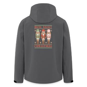 Ugly Christmas Sweater - Men’s Recycled Softshell Jacket by Stanley/Stella - anthracite - Back - AI Model Male 185 light (185cm)