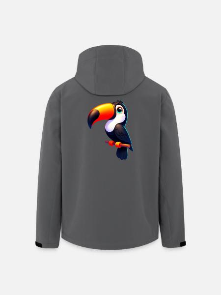 Toucan - Men’s Recycled Softshell Jacket by Stanley/Stella - anthracite