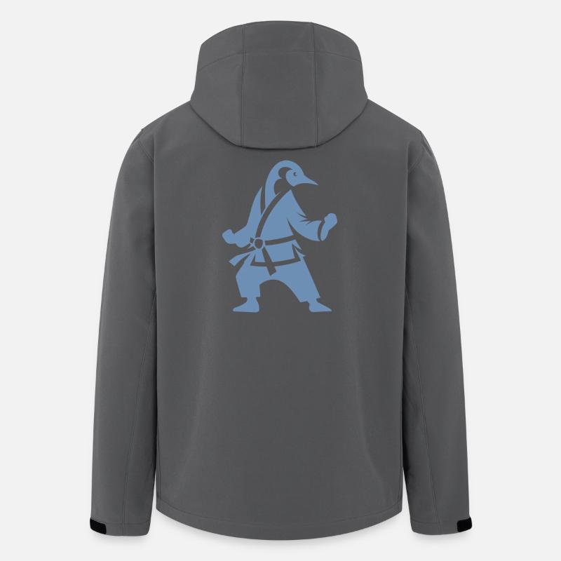 Penguin Karate Martial Arts Silhouette - Men’s Recycled Softshell Jacket by Stanley/Stella - anthracite