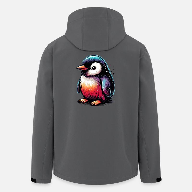 Pinguin - Recycelte Männer Softshell-Jacke von Stanley/Stella - Anthrazit