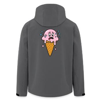 Eistüte Karikatur - Recycelte Männer Softshell-Jacke von Stanley/Stella - Anthrazit - Hinten - AI Model Male 185 light (185cm)