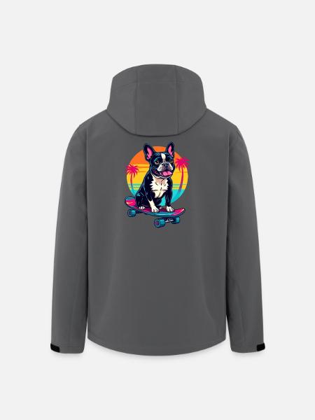 Skater Bulldog - Men’s Recycled Softshell Jacket by Stanley/Stella - anthracite