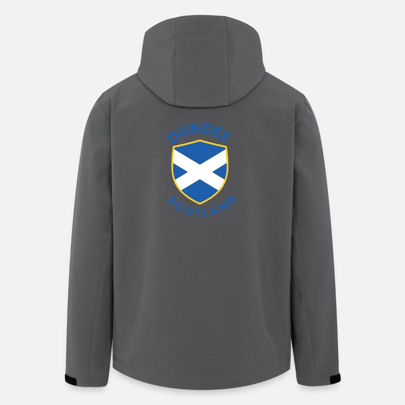 Dundee Shield Saltire Crest - Men’s Recycled Softshell Jacket by Stanley/Stella - anthracite