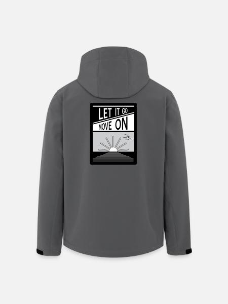 Let it go. Move on. - Men’s Recycled Softshell Jacket by Stanley/Stella - anthracite