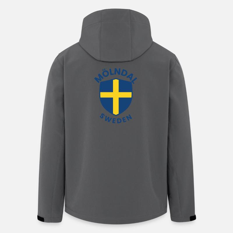 Mölndal Shield, Schweden - Recycelte Männer Softshell-Jacke von Stanley/Stella - Anthrazit