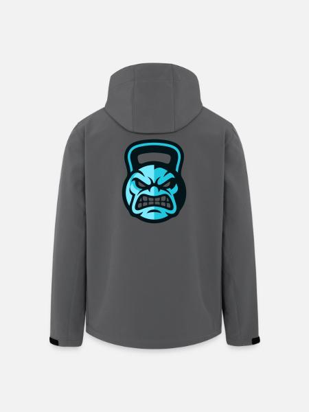 Workout Kettlebell Logo - Men’s Recycled Softshell Jacket by Stanley/Stella - anthracite