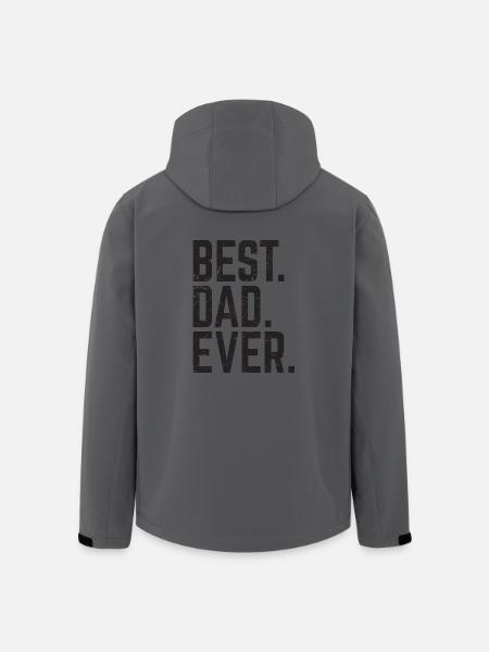 Best Dad Ever - Recycelte Männer Softshell-Jacke von Stanley/Stella - Anthrazit