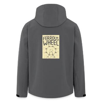 Das Chemie - Riesenrad! - Geschenk - Recycelte Männer Softshell-Jacke von Stanley/Stella - Anthrazit - Hinten - AI Model Male 185 light (185cm)