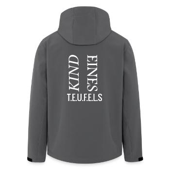 Kind eines Teufels - Recycelte Männer Softshell-Jacke von Stanley/Stella - Anthrazit - Hinten - AI Model Male 185 light (185cm)