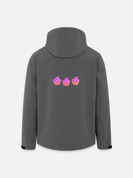 Muffins - Recycelte Männer Softshell-Jacke von Stanley/Stella - Anthrazit