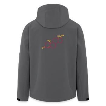 Testosteronformel - Recycelte Männer Softshell-Jacke von Stanley/Stella - Anthrazit - Hinten - AI Model Male 185 light (185cm)