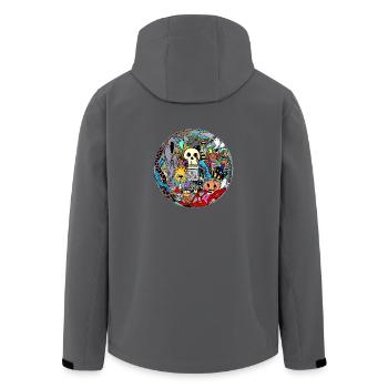 Halloween T-Shirt - Recycelte Männer Softshell-Jacke von Stanley/Stella - Anthrazit - Hinten - AI Model Male 185 light (185cm)