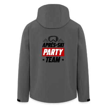 Apres Ski Party Team - Recycelte Männer Softshell-Jacke von Stanley/Stella - Anthrazit - Hinten - AI Model Male 185 light (185cm)