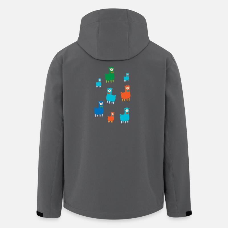 Alpakas - Recycelte Männer Softshell-Jacke von Stanley/Stella - Anthrazit
