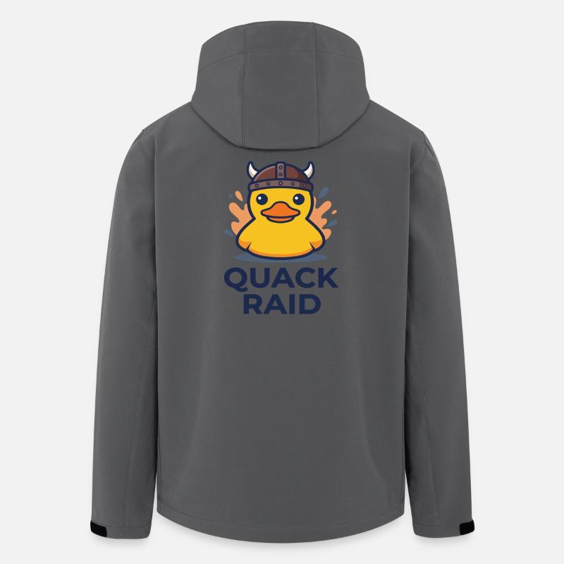 Viking Duck: Quack Raid - Men’s Recycled Softshell Jacket by Stanley/Stella - anthracite