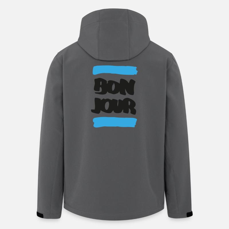 Bonjour - Veste softshell homme en polyester recyclé Stanley/Stella - charbon