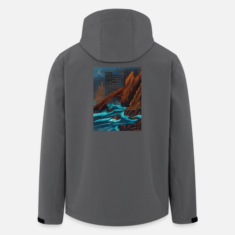 Roca Marina Nocturna - Men’s Recycled Softshell Jacket by Stanley/Stella - anthracite