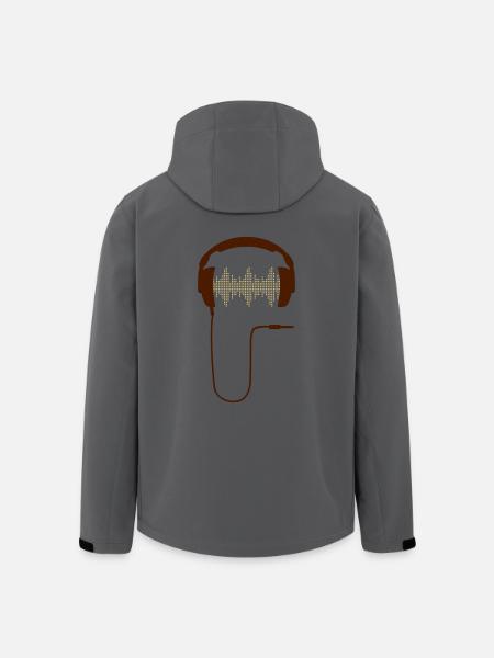 Kopfhörer DJ Club Musik Turntable Plattenspieler - Recycelte Männer Softshell-Jacke von Stanley/Stella - Anthrazit
