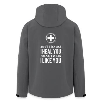 RPG healer heiler - Recycelte Männer Softshell-Jacke von Stanley/Stella - Anthrazit - Hinten - AI Model Male 185 light (185cm)