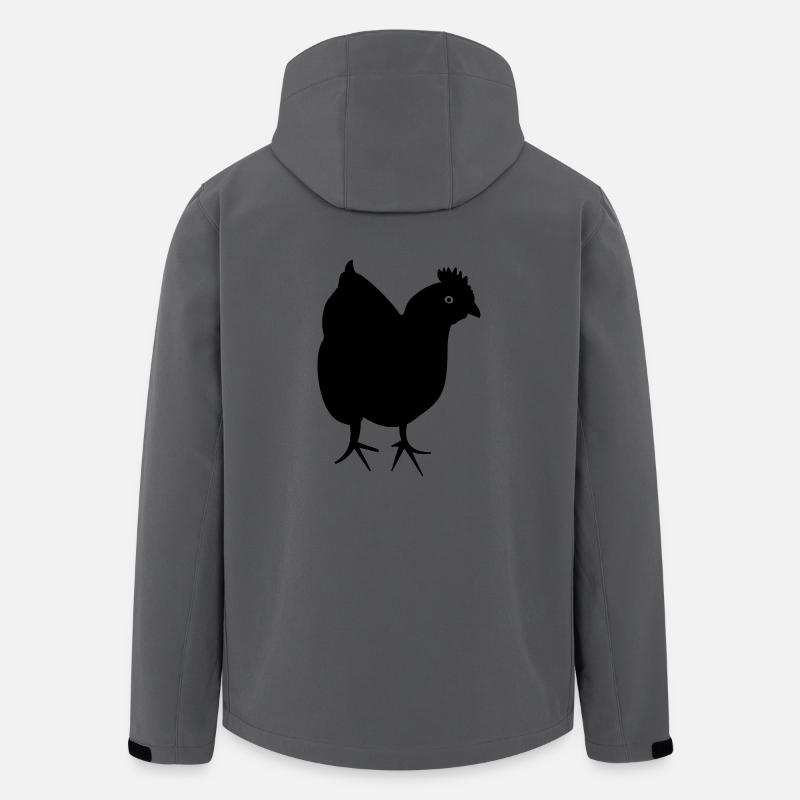 Huhn - Henne - Recycelte Männer Softshell-Jacke von Stanley/Stella - Anthrazit