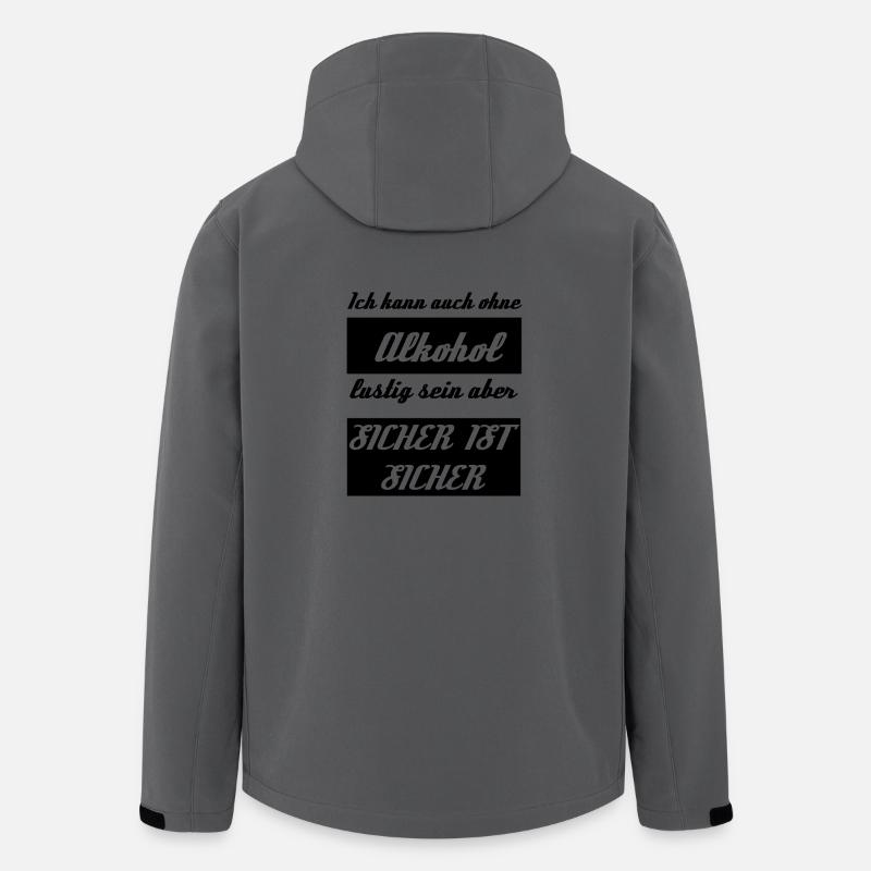 alkohol - Recycelte Männer Softshell-Jacke von Stanley/Stella - Anthrazit