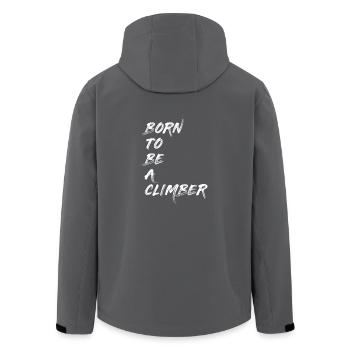 CLIMBER KLETTERER BOULDERER BERGSTEIGER GESCHENK - Recycelte Männer Softshell-Jacke von Stanley/Stella - Anthrazit - Hinten - AI Model Male 185 light (185cm)